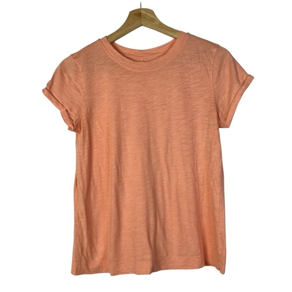 Ann Taylor LOFT Light Orange Vintage Soft Crewneck Short Sleeve T-Shirt XS